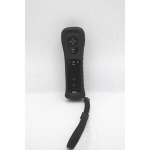 Nintendo Wii Remote Motion Plus Inside in Black, Tested, with Silicone Cover